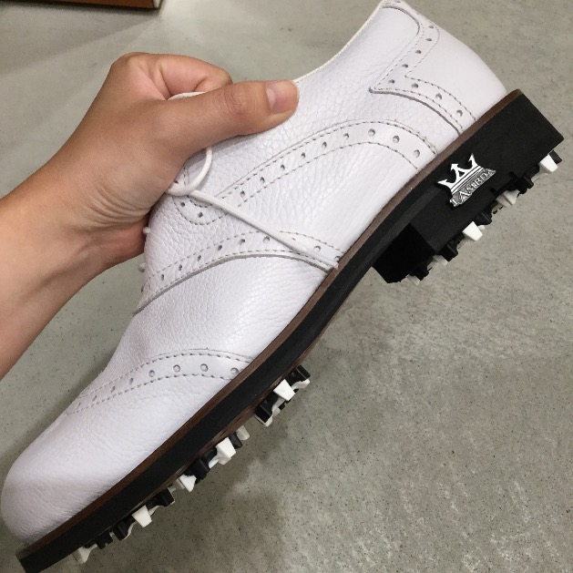 LAMBDA レザーゴルフシューズ ウォータープルーフ 42 LAMBDA レザー