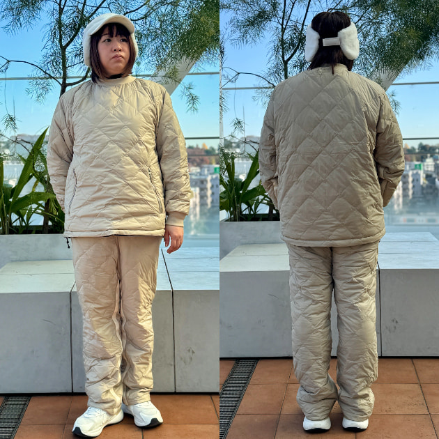 冬ゴルフをスマートに楽しむ！ 別注TAIONリバーシブルダウンセット