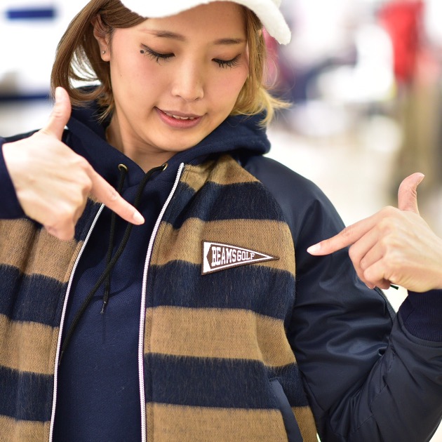 ☆ボーダーMA-1☆｜ビームス ゴルフ 松坂屋名古屋店｜BEAMS