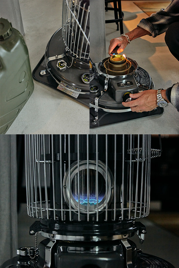 アラジン × BEAMS JAPANコラボ 石油ストーブ (ブラック) アラジン