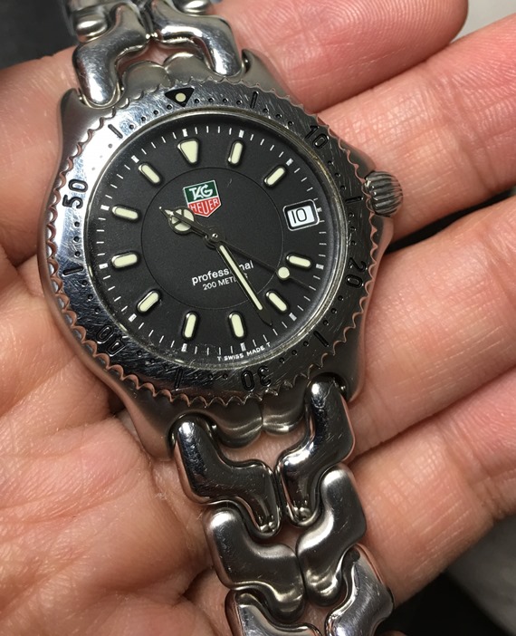 TAG HEUER S/el professional 200m 電池交換 レディース ETA955.412