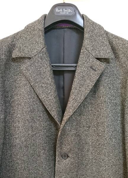 美品 ポールスミス ツイードジャケット カシミヤ混 くるみボタン