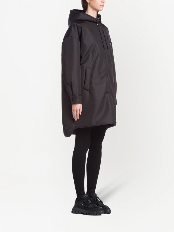 Prada Re-Nylon triangle-logo Raincoat | Black | FARFETCH