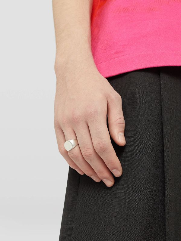 Jil Sander Classic Chevalier Ring | Silver | FARFETCH JO