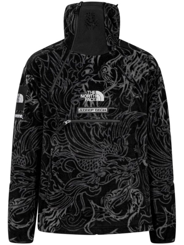 Supreme x TNF Steep Tech フリース プルオーバー | ブラック