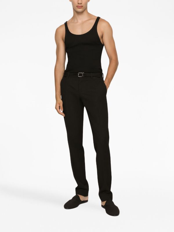 Dolce & Gabbana fine-rib Tank Top | Black | FARFETCH