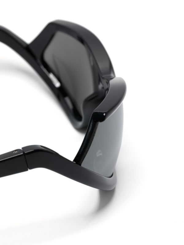 Balenciaga Eyewear Side Xpander Cat バイカーサングラス | ブラック