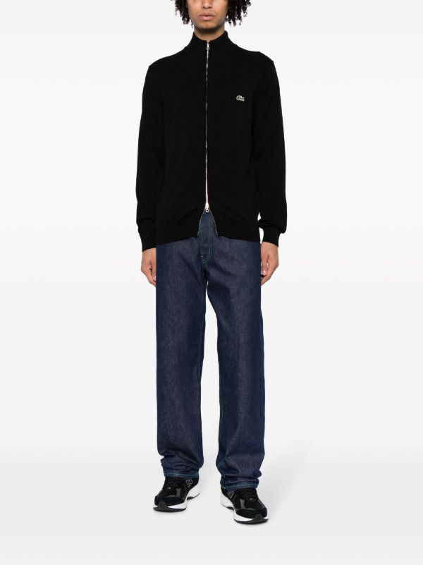 Lacoste ジップアップ カーディガン | ブラック | FARFETCH JP
