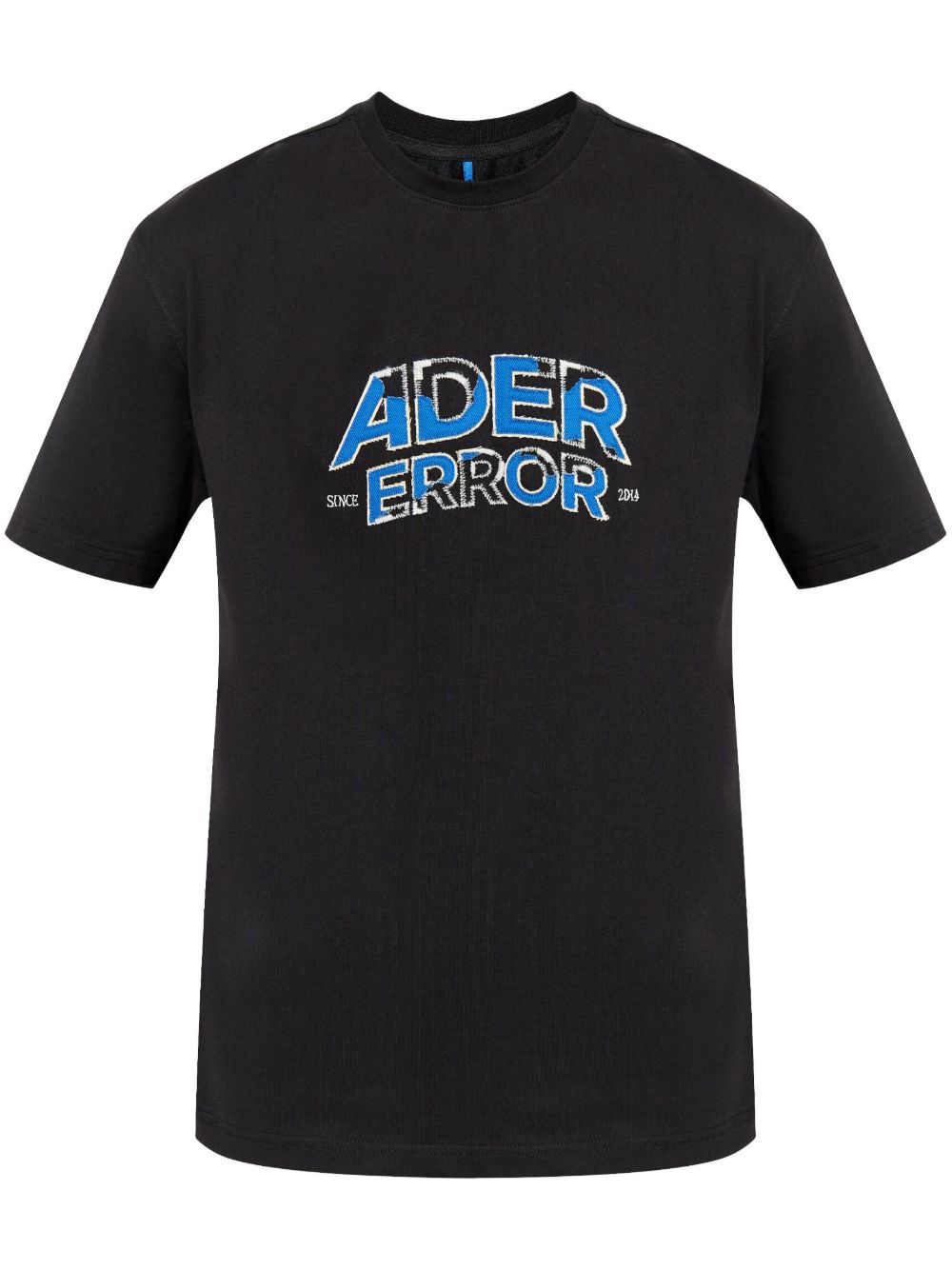Ader Error logo-embroidered Drop Shoulder T-shirt | Black | FARFETCH