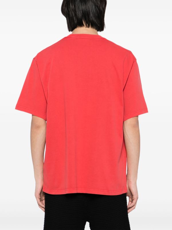 A BATHING APE® Garment Dye College Tシャツ | レッド | FARFETCH JP