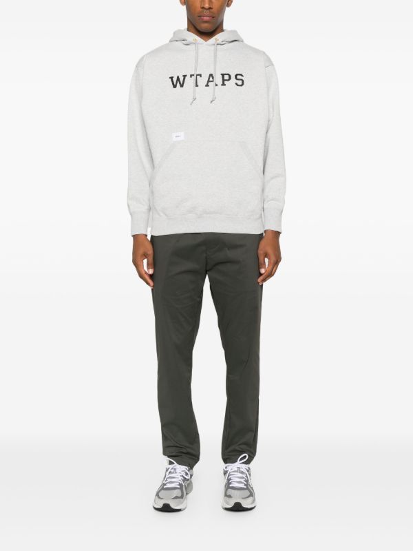 WTAPS Academy Logo Hoodie | Grey | FARFETCH ID