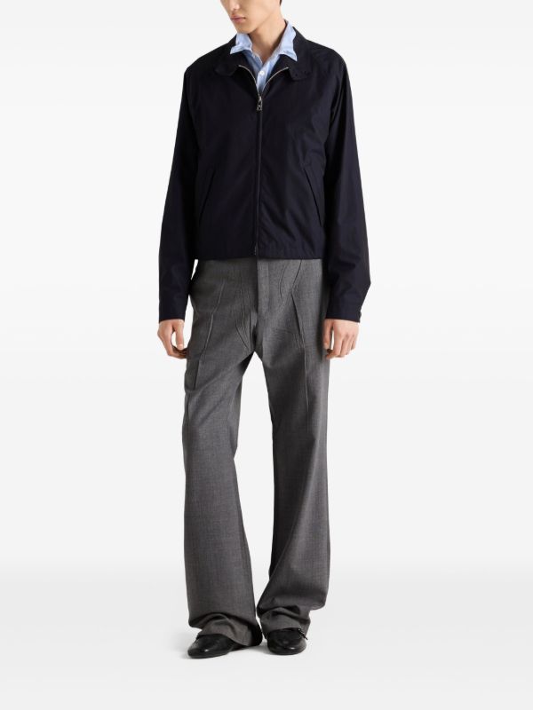 Prada ジップアップ ジャケット | ブルー | FARFETCH JP