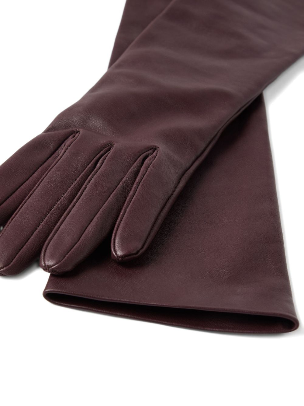 Brunello Cucinelli ロング レザーグローブ | レッド | FARFETCH JP