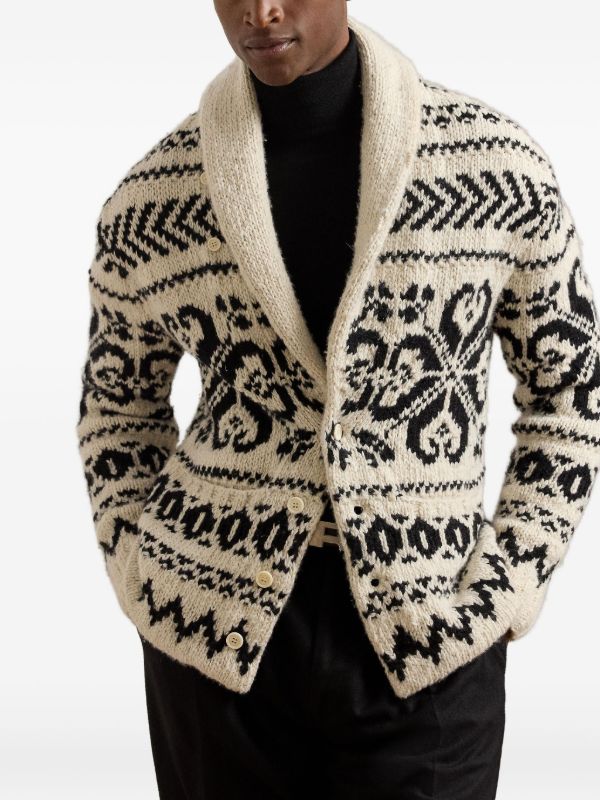 Ralph Lauren Purple Label ショールカラーカーディガン | ホワイト