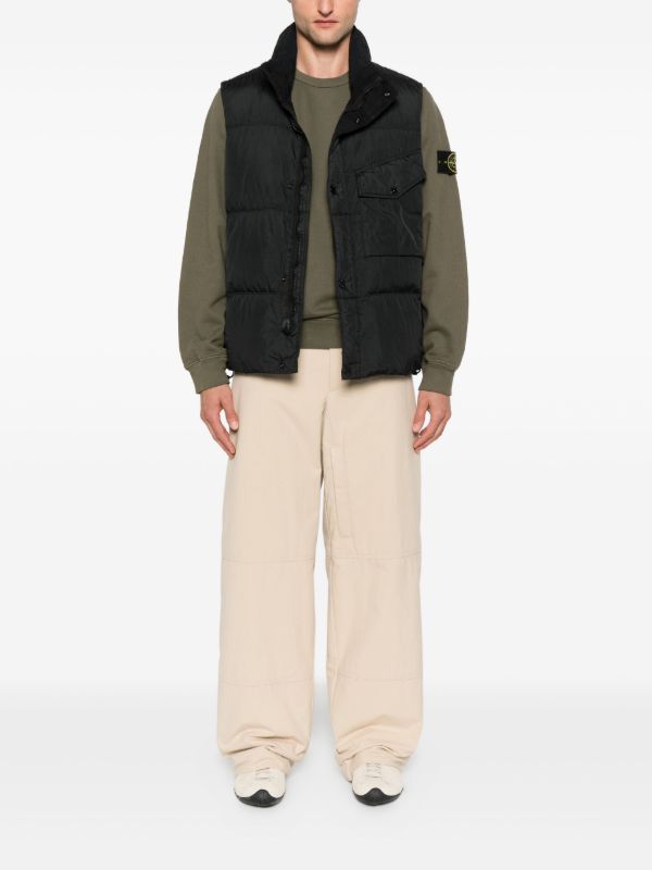 Stone Island キルティング ベスト | ブラック | FARFETCH JP