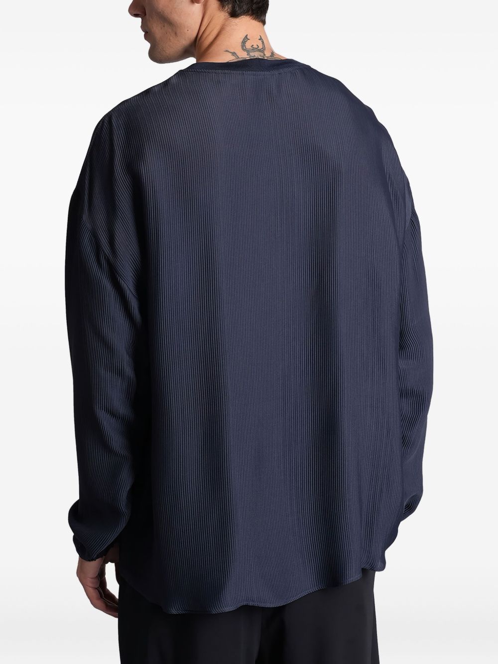 Giorgio Armani リブニット セーター | ブルー | FARFETCH JP