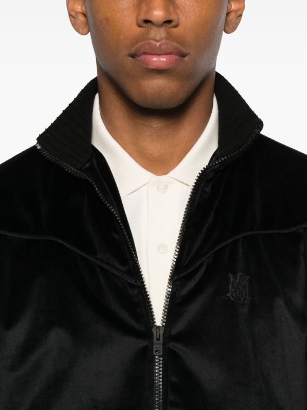 AMIRI ベロア ジップジャケット | ブラック | FARFETCH JP