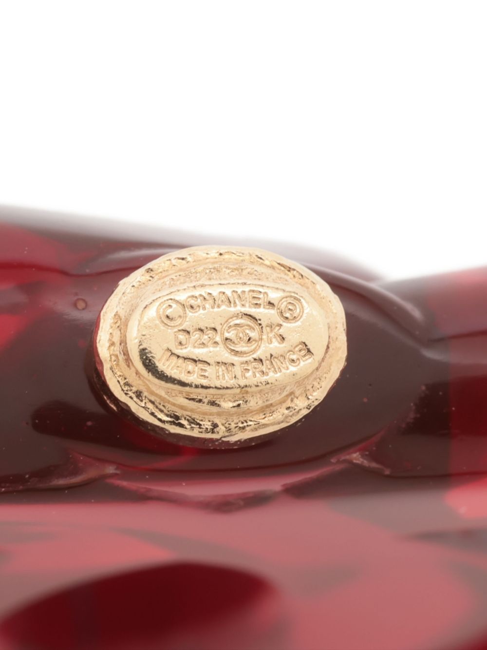 CHANEL Pre-Owned 2021 ココマーク ブローチ | レッド | FARFETCH JP
