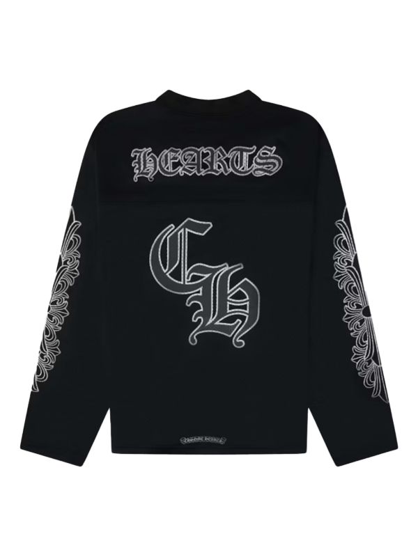 Chrome Hearts ロングスリーブ ジャージートップ | ブラック | FARFETCH JP