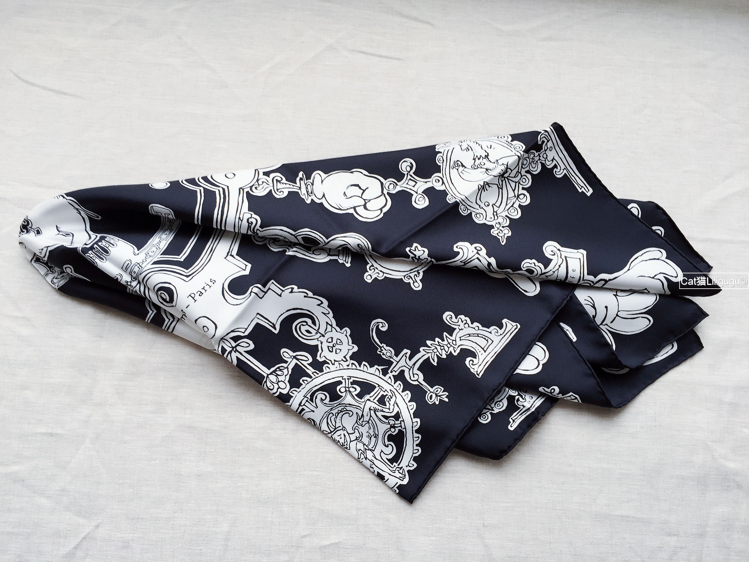 エルメス)カレ90《Serio Ludereセリオ・ルデーレ》スカーフ (HERMES