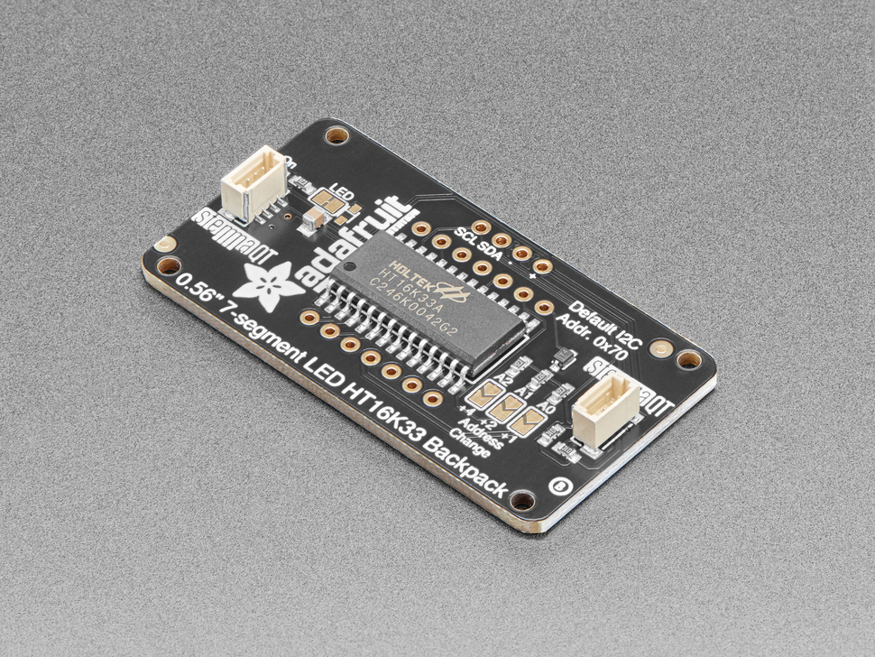 Adafruit 7-Segment LED Matrix Backpack - STEMMA QT / qwiic
