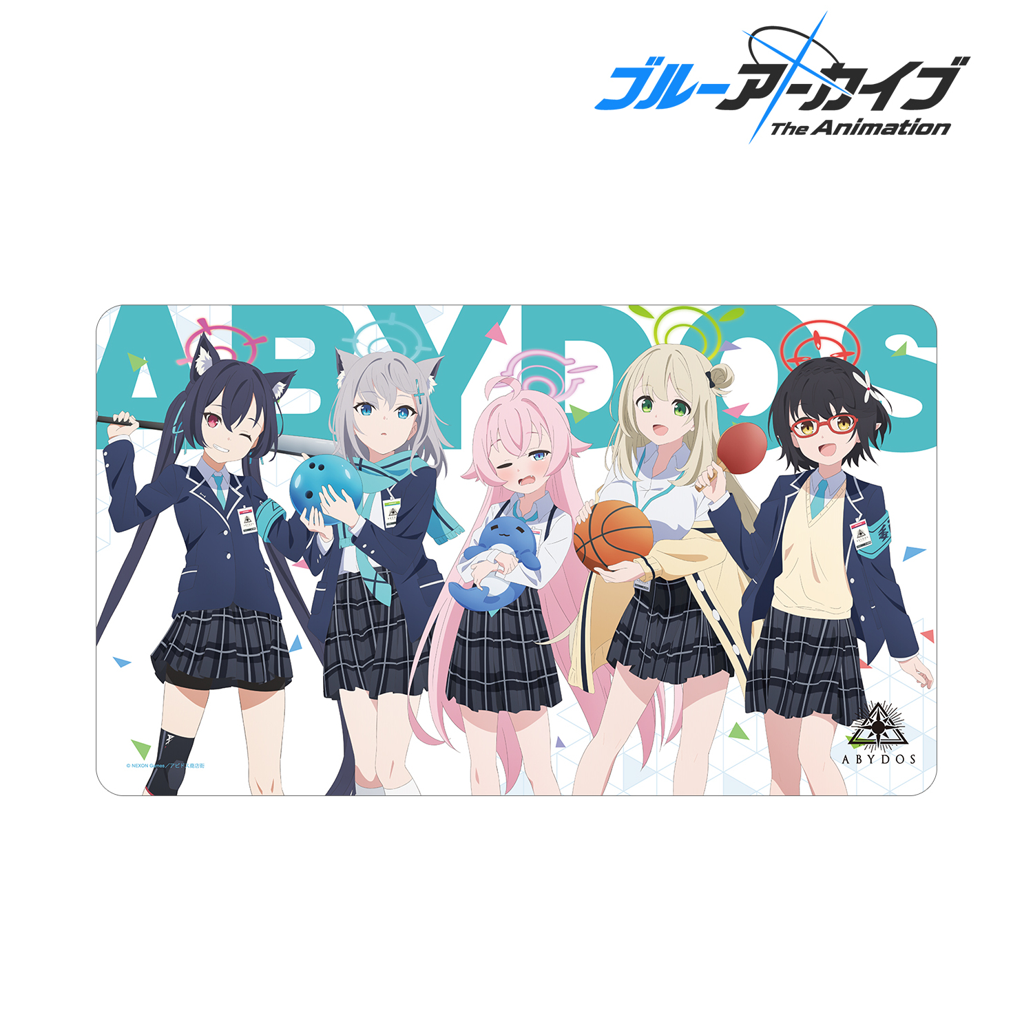 韓国 ブルアカカフェ メイド ブルーアーカイブ デスクマット マウス