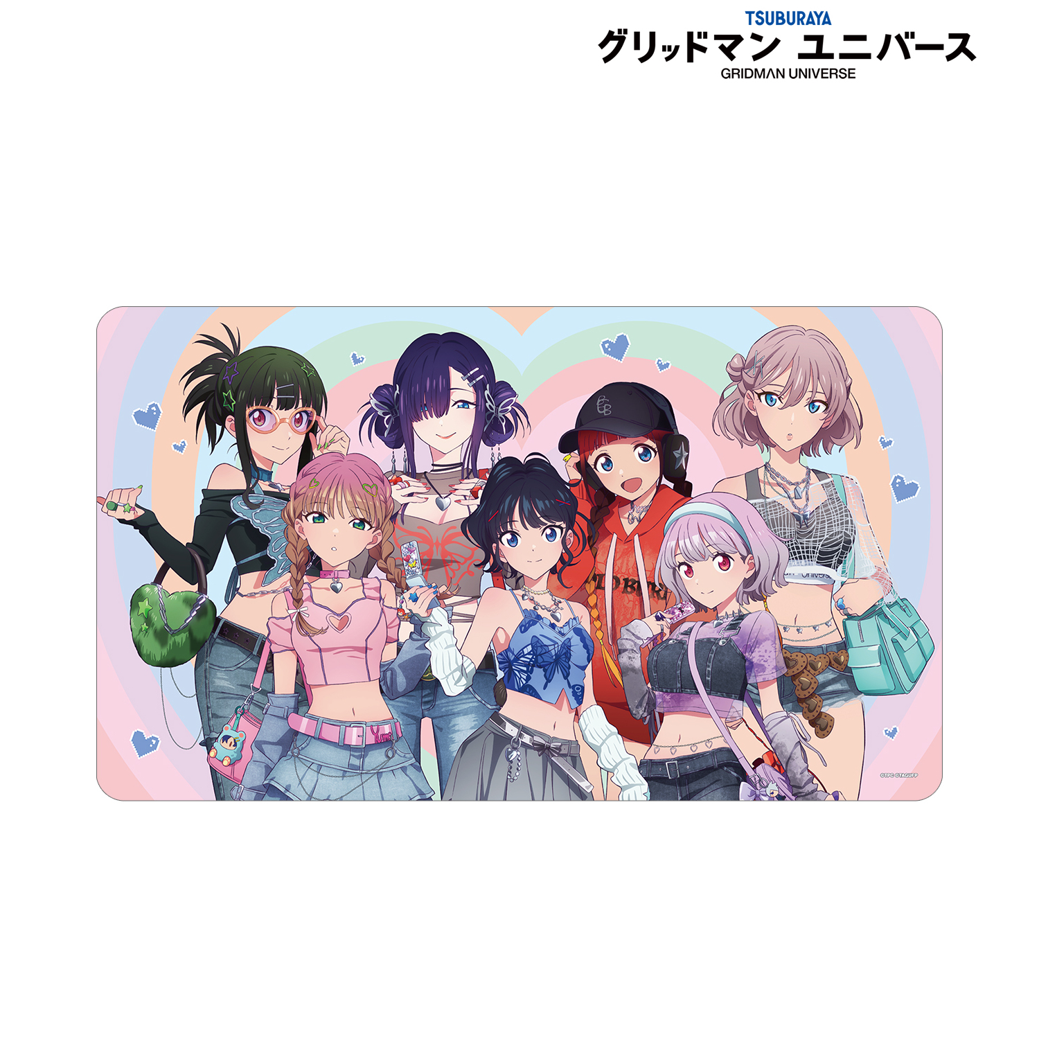 グリッドマン ユニバース_描き下ろし 集合 Y2K ver. マルチデスク