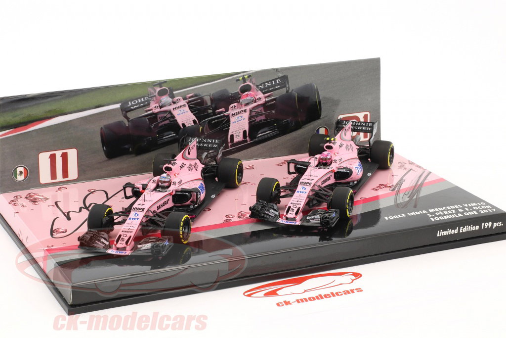 Minichamps 1:43 Perez & Ocon Force India VJM10 2-Car Set 式 1 2017
