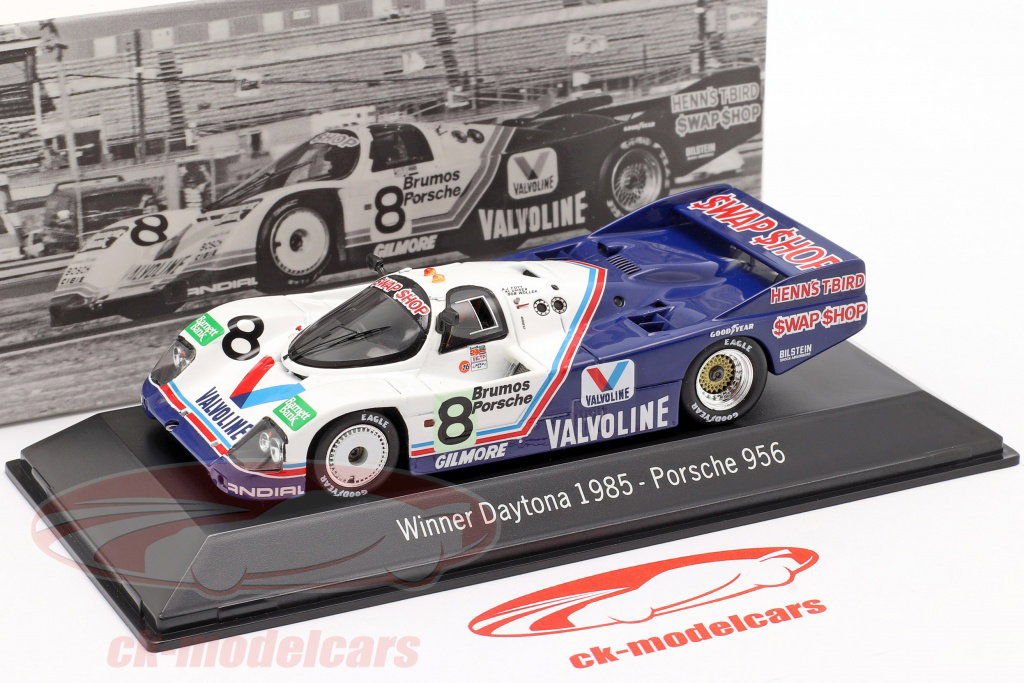 Spark 1:43 Porsche 956 #8 Winner 24h Daytona 1985 Henn's Swap Shop
