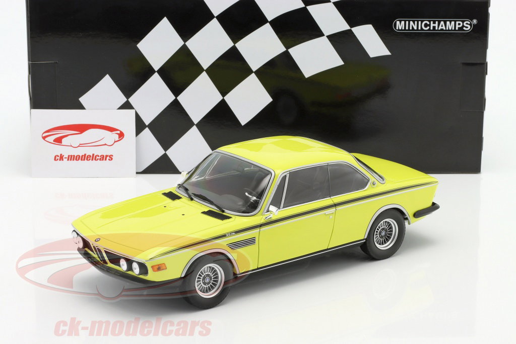 Minichamps 1:18 BMW 3.0 CSL year 1971 yellow 155028130 model car