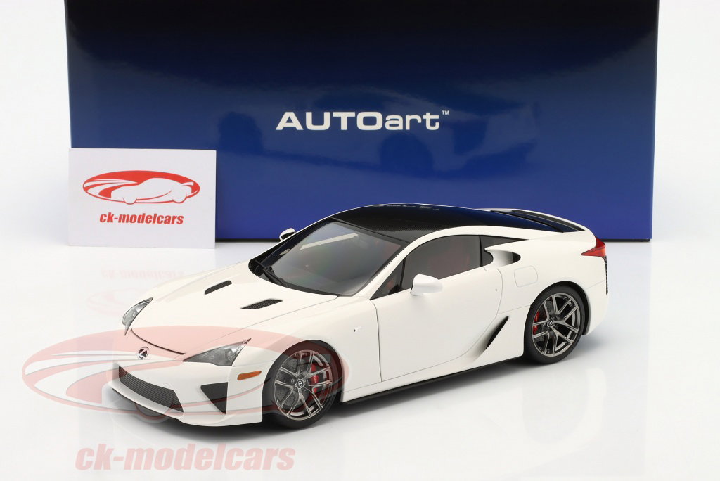 AUTOart 1:18 Lexus LFA 建設年 2010 白 / 炭素 78851 モデル 車 78851