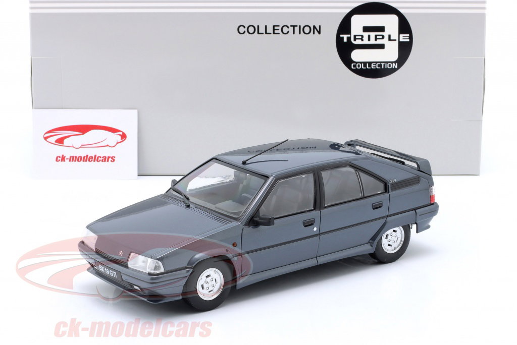 Triple9 1:18 Citroen BX GTI year 1990 dark grey metallic T9