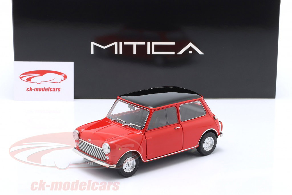 Mitica 1:18 Mini Cooper MK2 year 1968 red, black MITICA205004-D