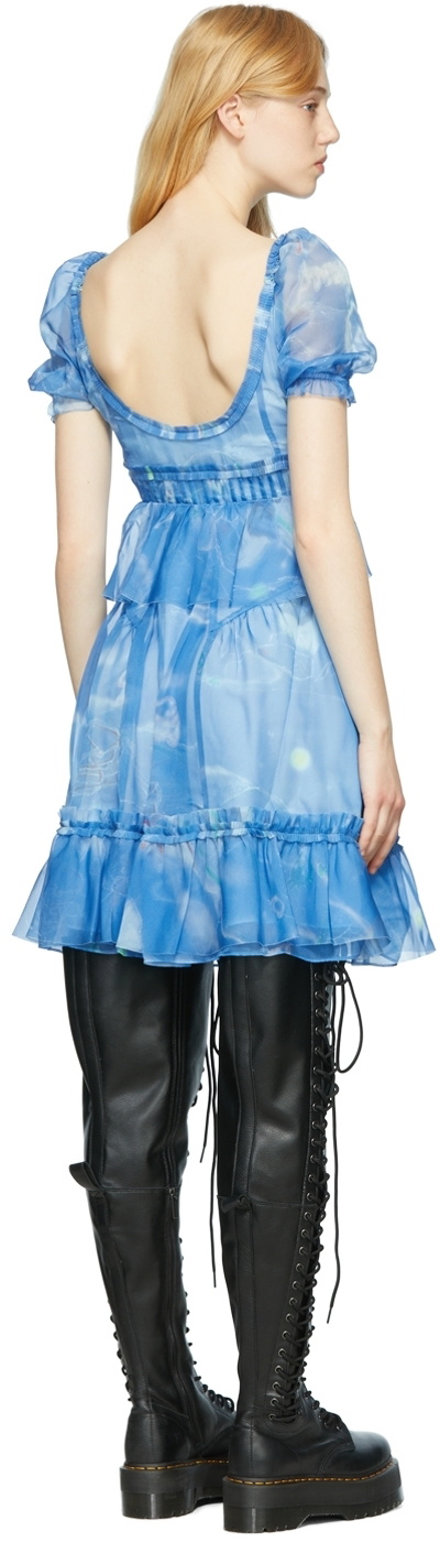 Marc Jacobs Heaven Blue Cloud Love Mini Dress Marc Jacobs Heaven