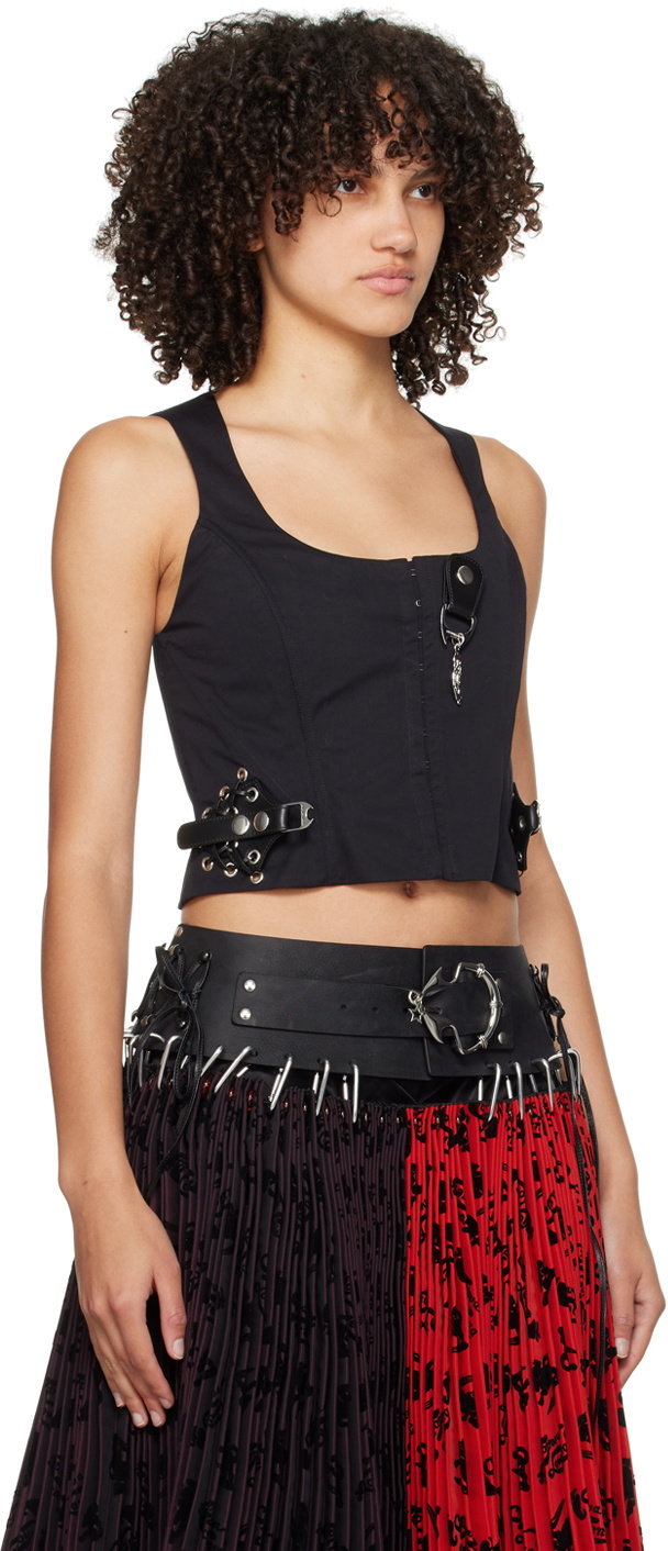 Chopova Lowena Black Losi Tank Top Chopova Lowena