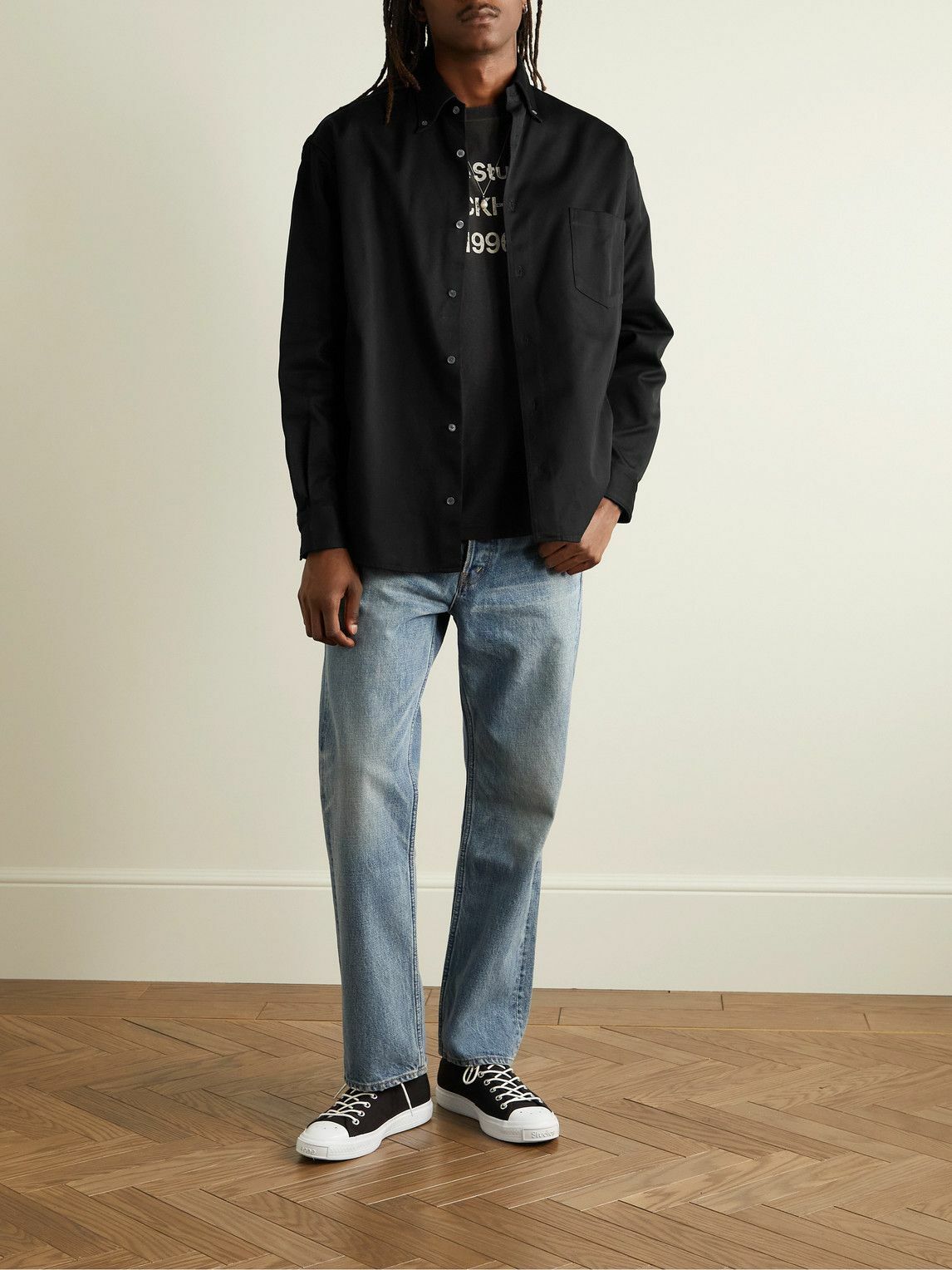 Acne Studios - Odrox Button-Down Collar Cotton-Twill Overshirt