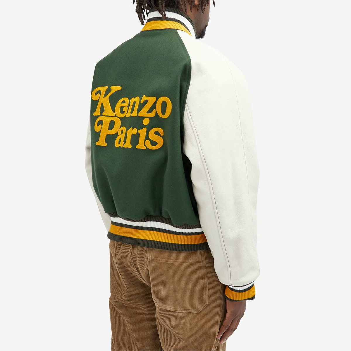 Kenzo Men's x Verdy Varsity Jacket in Dark Khaki Kenzo