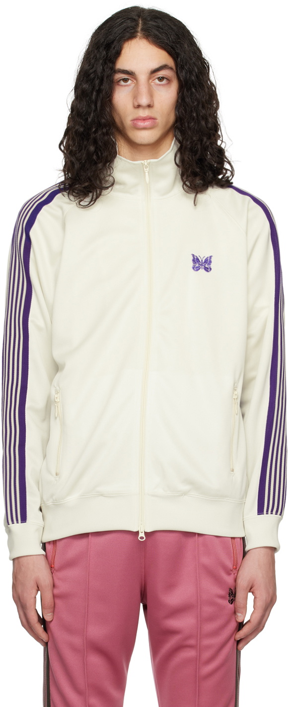 NEEDLES White Striped Trim Track Jacket Needles