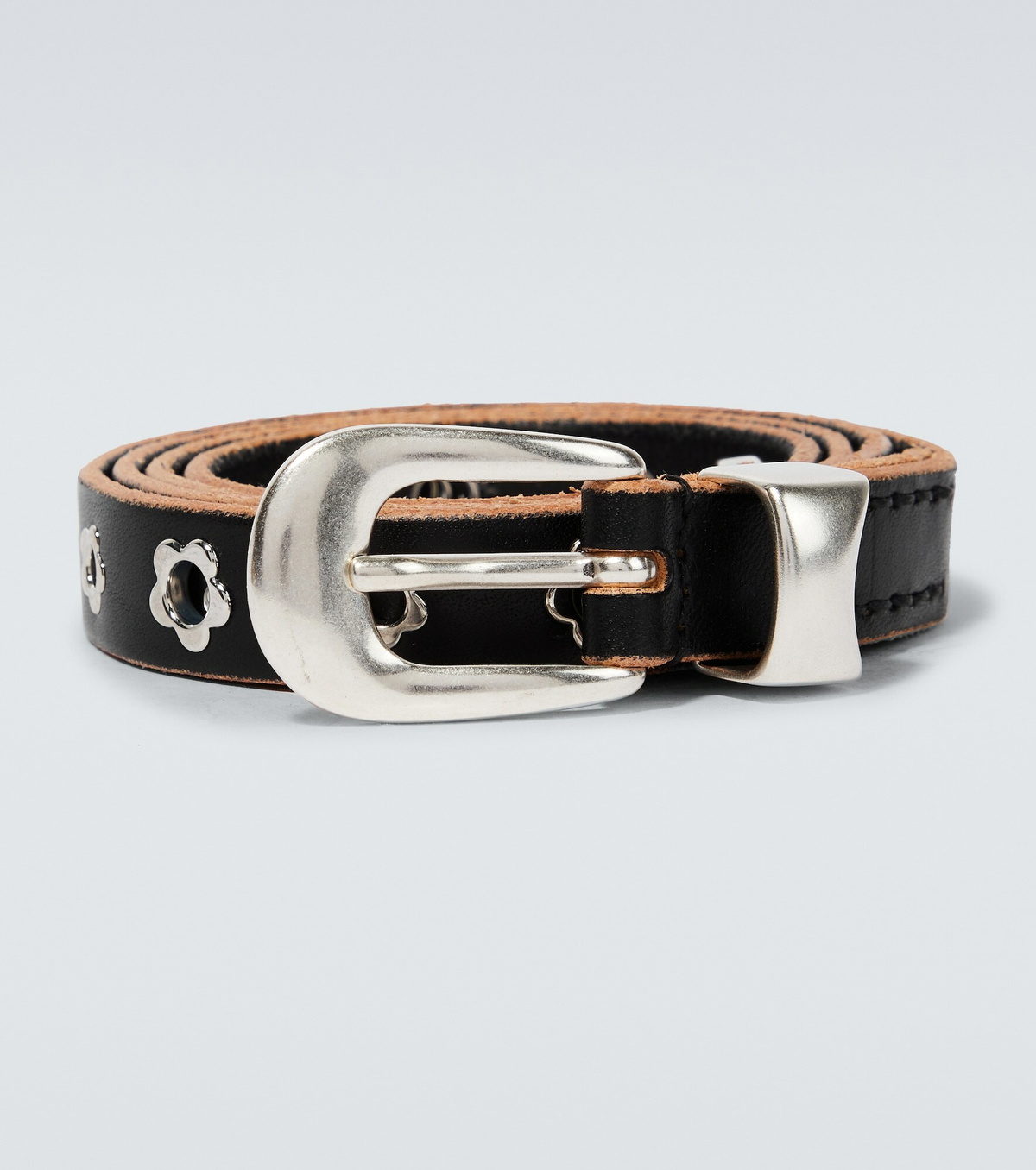 Our Legacy - Flowers leather belt Our Legacy