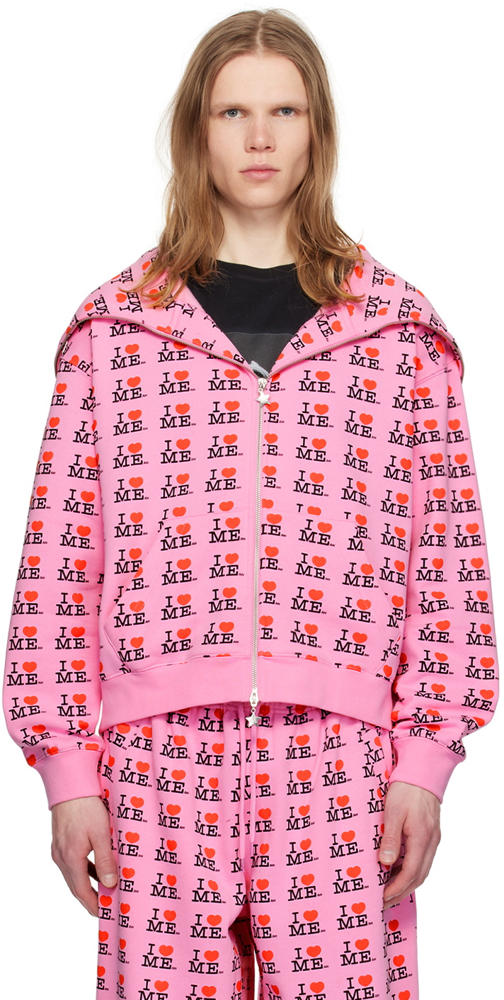 Ashley Williams Pink 'I Heart Me' Butterfly Hoodie Ashley Williams