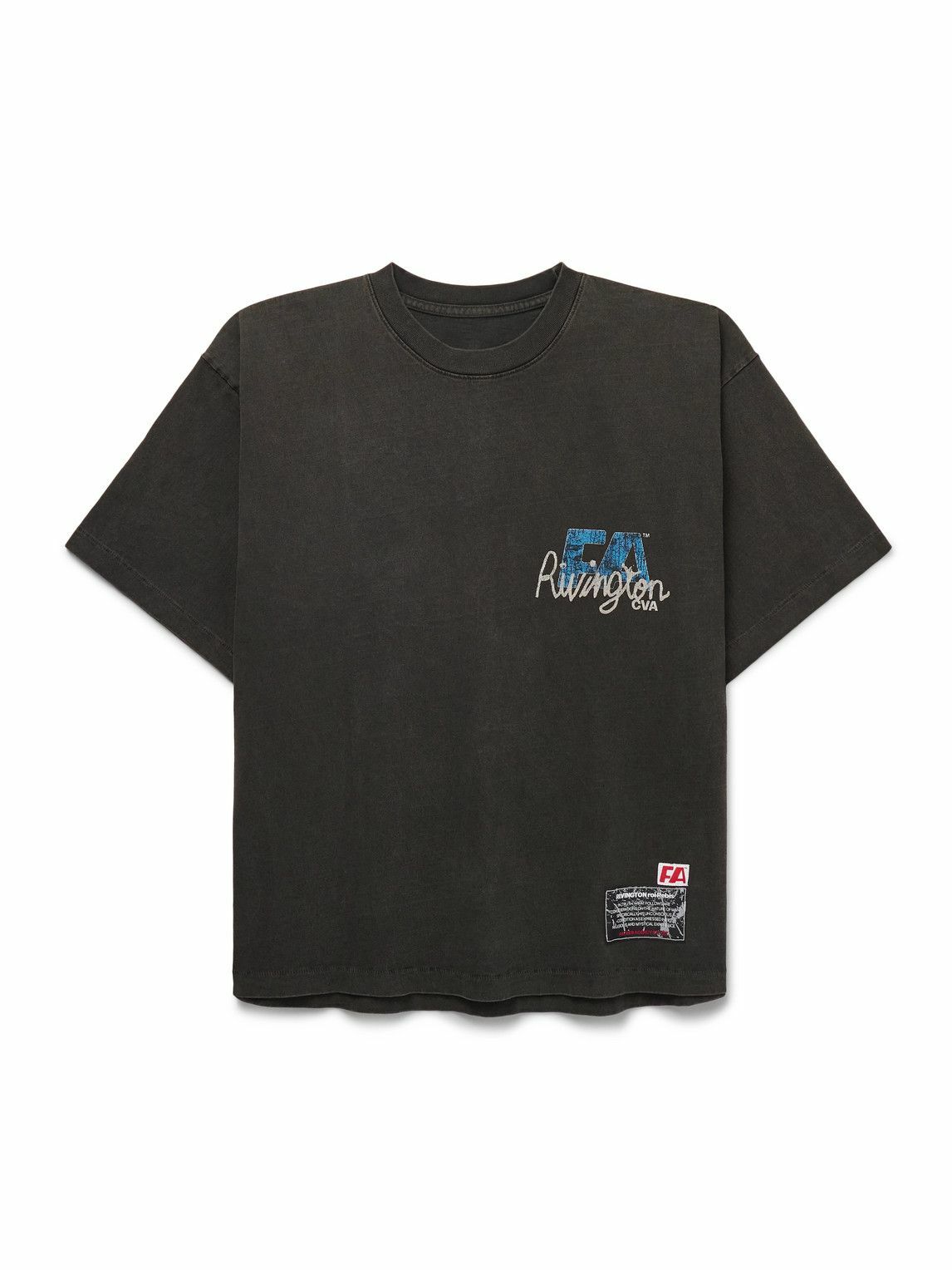 RRR123 - Jesus Sport Oversized Logo-Appliquéd Printed Cotton