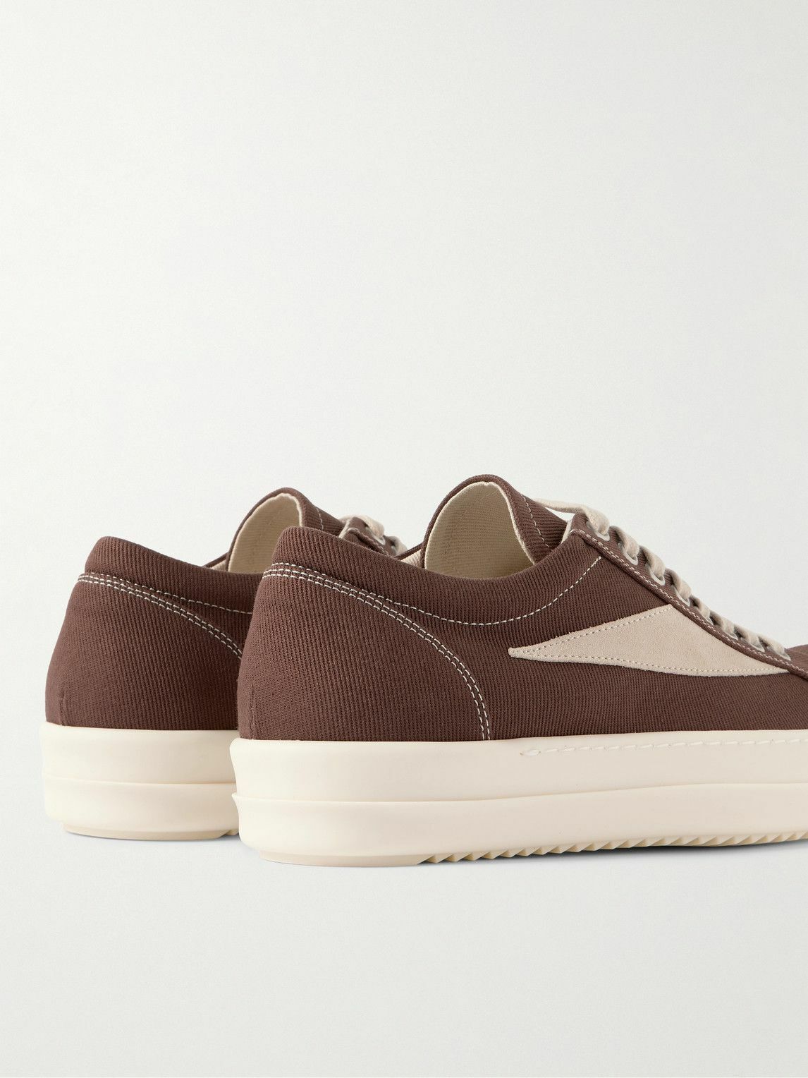 DRKSHDW by Rick Owens - DRKSHDW Vintage Suede-Trimmed Denim