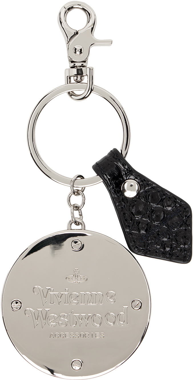 Vivienne Westwood Black Thin Line Orb Keychain Vivienne Westwood
