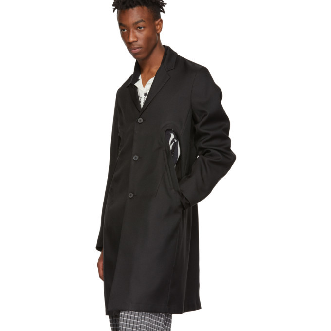 Kiko Kostadinov Black Panchali Key Long Blazer Kiko Kostadinov