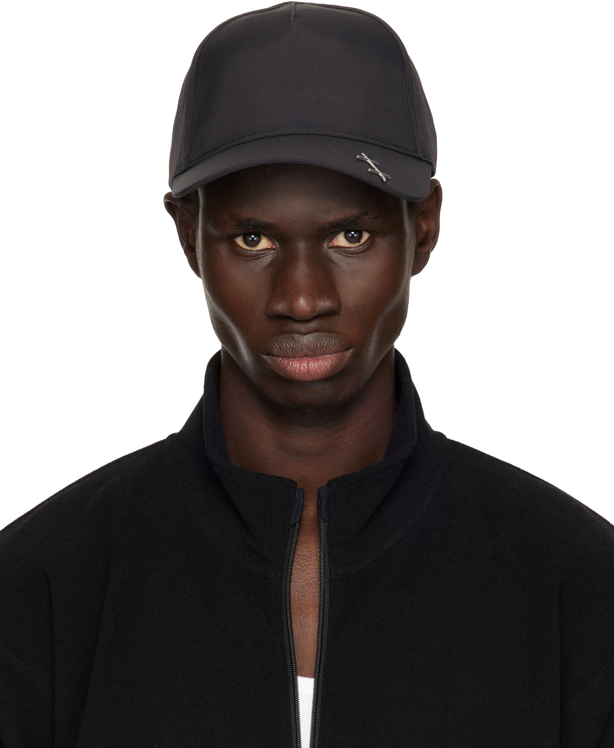 HELIOT EMIL Black Haploid Cap Heliot Emil