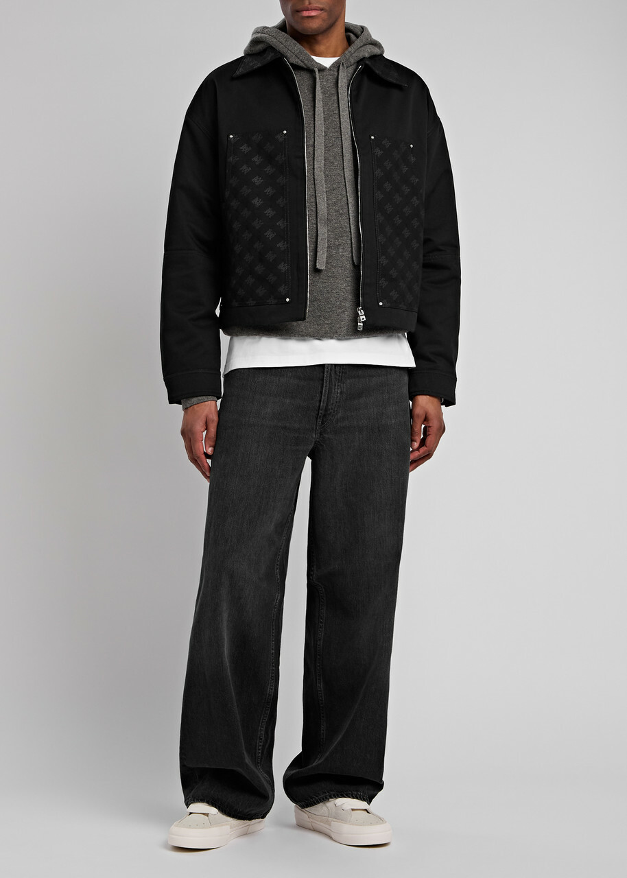 Amiri MA Quad Logo-jacquard Twill Jacket Black Amiri