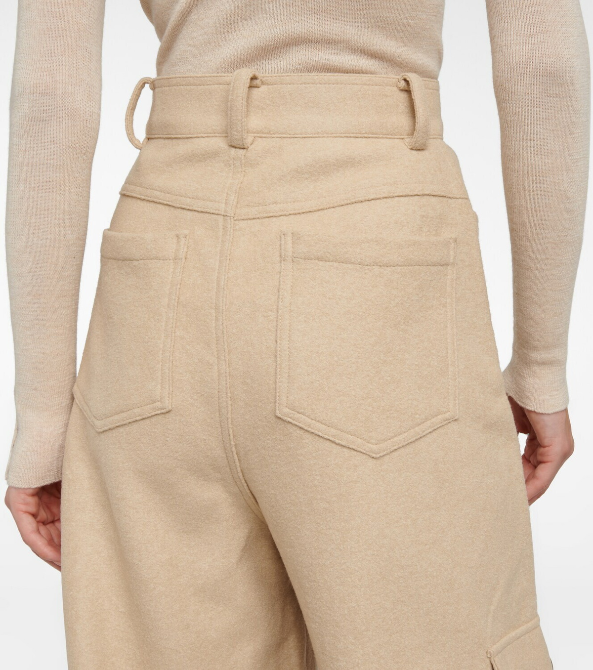 The Frankie Shop - Hailey wool-blend cargo pants The Frankie Shop