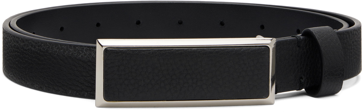 Toga Pulla Black Metal Buckle Belt Toga Pulla