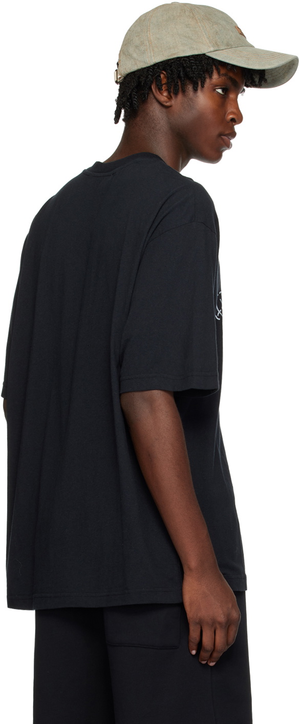 Acne Studios Black Glow-In-The-Dark T-Shirt Acne Studios