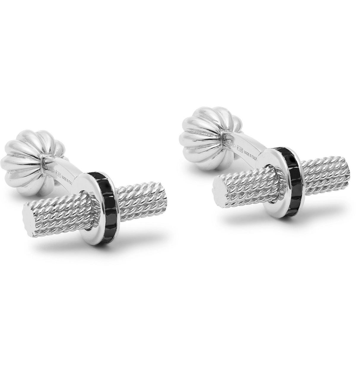 TOM FORD - 18-Karat White Gold Diamond Cufflinks - Silver TOM FORD